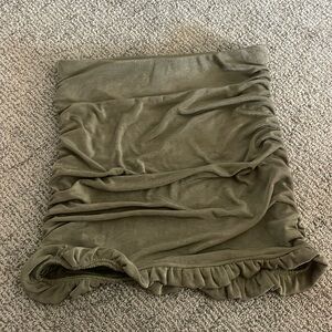 Green body con skirt